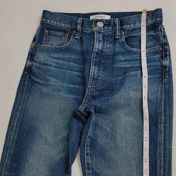 Moussy Vintage Cameron High Rise Skinny Jeans In Dark Blue - Picture 4 of 14